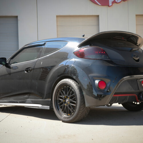 aFe Power Takeda 13-17 Hyundai Veloster L4-1.6L 2-1/2in 304 SS Axle-Back Exhaust w/ Blue Flame Tips - Image 6