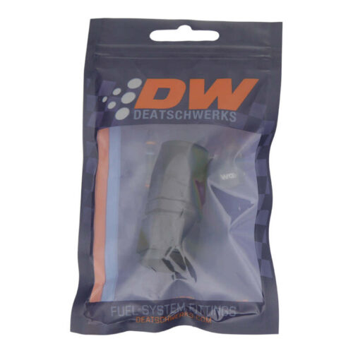 Alternative view of DeatschWerks 8AN Female Swivel Straight Hose End CPE - Anodized Matte Black