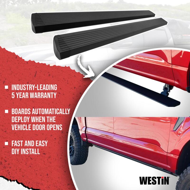 Westin 15-25 Chevrolet Colorado/Canyon Crew Cab Pro-e Electric Running Boards - Textured Black - Image 5