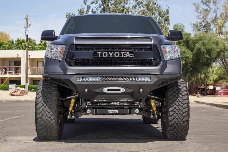Addictive Desert Designs for 2014+ Toyota Tundra Stealth Fighter Front Bumper w/Winch Mount & Sensors - Image 2