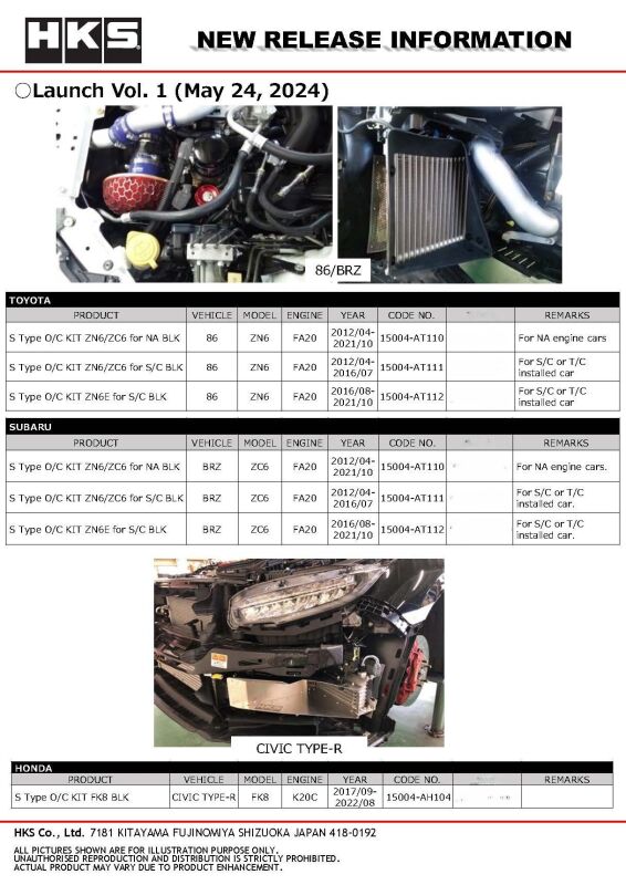 HKS S Type O/C KIT BNR32 BLK - Image 3