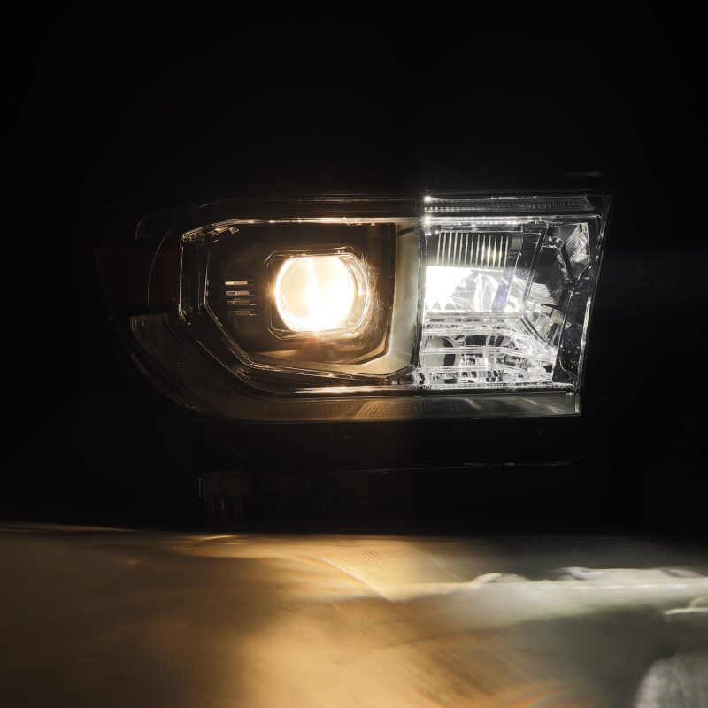 AlphaRex 880872 22-23 Toyota Tundra NOVA-Series Headlights Black w/Amber DRL - Req 810029 OR 810030 - Image 7