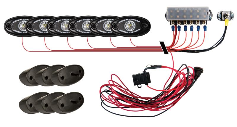 Rigid Industries Rock Light Kit- Red (4 lights) - Image 8