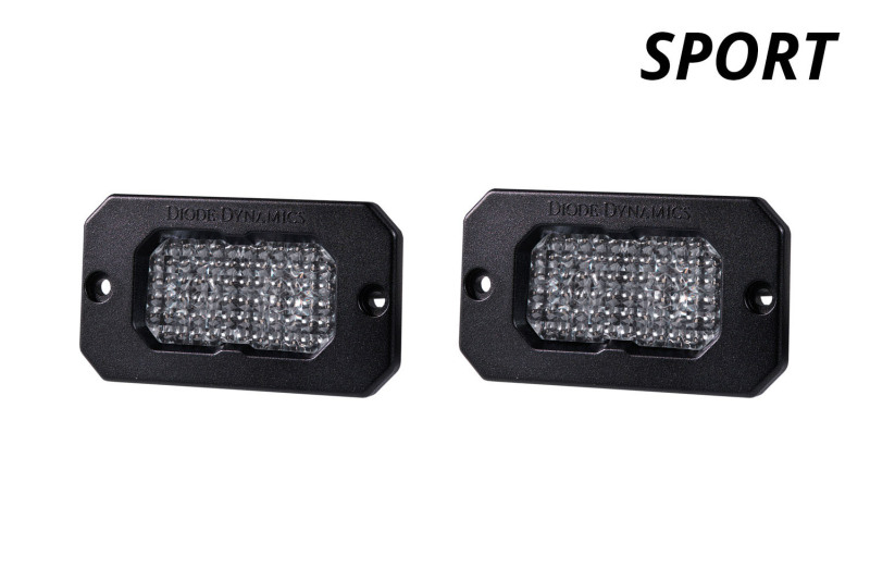 Diode Dynamics Stage Series 2 In LED Pod Sport - White Flood Flush RBL (Pair) - Image 3