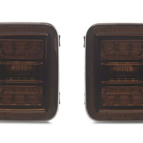 Raxiom for 2020-2026 Jeep Gladiator JT Axial Series LED Tail Lights- Black Housing- Smoked Lens - Image 3