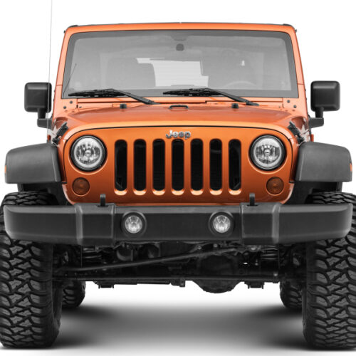 Raxiom for 2007-2018 Jeep Wrangler JK LED Halo Headlights- Chrome Housing (Clear Lens) - Image 9