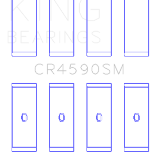 King Engine Bearings CR4590SM0.25 Audi Amb/Aum/Alt/Awa/Blr (Size +0.25mm) Connecting Rod Bearing Set