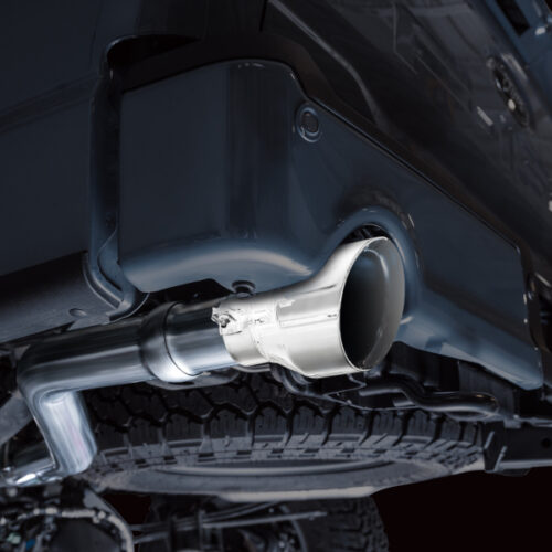 AWE Tuning Cat-Back w/ Chrome Silver Tips for 2021+ Ford F150 Tremor w/ Bumper Cutouts 0FG Non-Resonated - Image 5