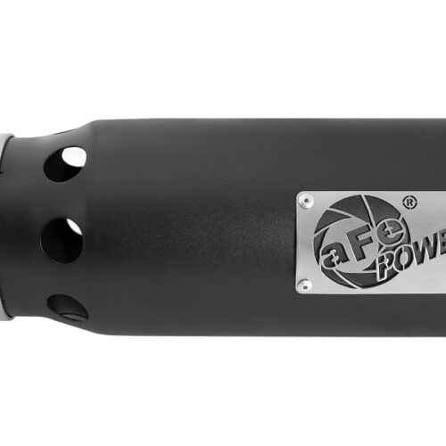aFe Power SATURN 4S 4in SS Intercooled Exhaust Tip - Black 4in In x 5in Out x 12in L Bolt-On - Image 3