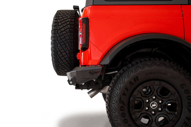 Addictive Desert Designs for 2021+ Ford Bronco Rock Fighter Rear Bumper - Hammer Black - Image 9