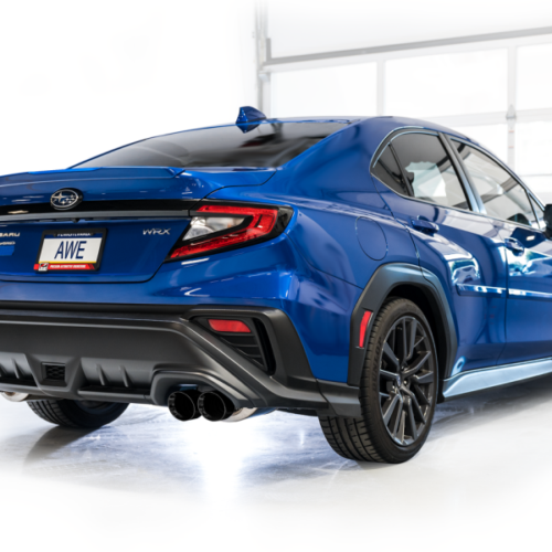 AWE Tuning Touring Edition Axle-Back Exhaust - Diamond Black Tips for 22-25 Subaru VB WRX - Image 3
