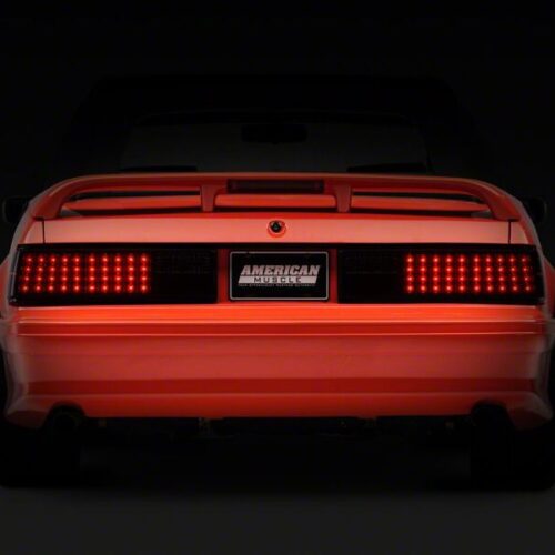 Raxiom for 1987-1993 Ford Mustang Axial Series Smoked LED Tail Lights - Image 2