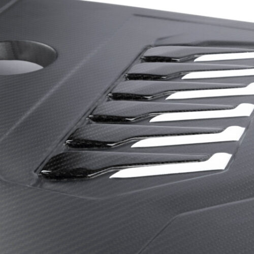 Dinan for 19-26 BMW B58D (G01/G02/G20/G22/G23/G26/G42) Matte Carbon Fiber Engine Cover w/Gloss Accents - Image 7
