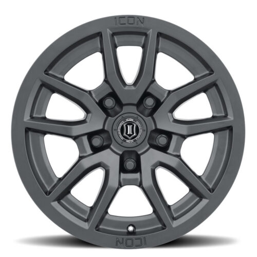 Alternative view of ICON Vector 5 17x8.5 5x150 25mm Offset 5.75in BS 110.1mm Bore Satin Black Wheel