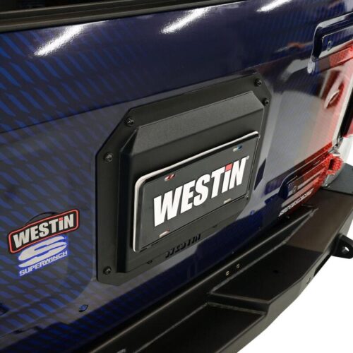 Westin 21-25 Ford Bronco (Excl. Sport) Spare Tire Delete Plate - Tex. Blk - Image 9