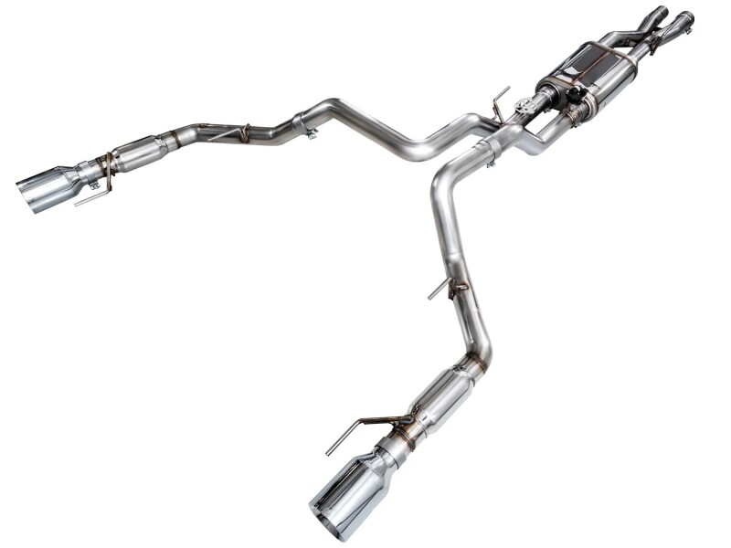 AWE Tuning Gen 3 Raptor SwitchPath Exhaust - Chrome Silver Tips