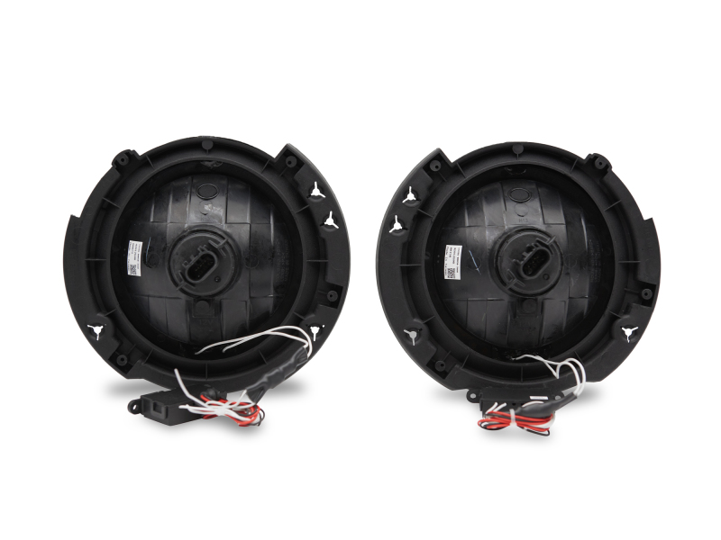Raxiom for 2007-2018 Jeep Wrangler JK LED Halo Headlights- Chrome Housing (Clear Lens) - Image 3