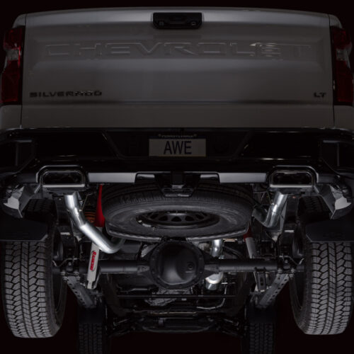 AWE Tuning 4th Gen GM 1500 6.2L Cat-Back Split Rear Exit (w/ Bumper Cutouts) - OE Tips - Image 7