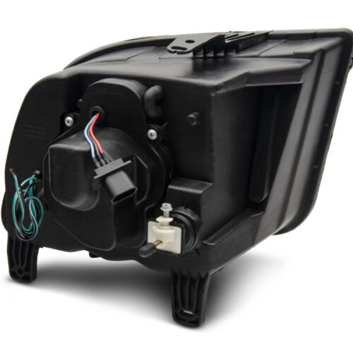 Raxiom for 2005-2009 Ford Mustang w/ Halogen Projector Headlights- Black Housing (Clear Lens) (No GT500 ) - Image 6