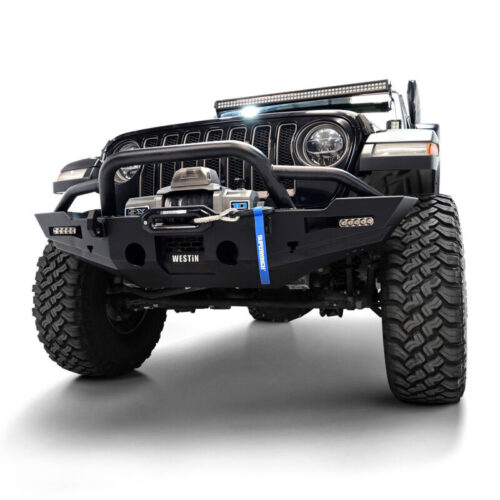 Westin 20-25 Jeep Gladiator / 18-25 Wrangler JL XTS Round Bull Bar - Tex. Blk - Image 9