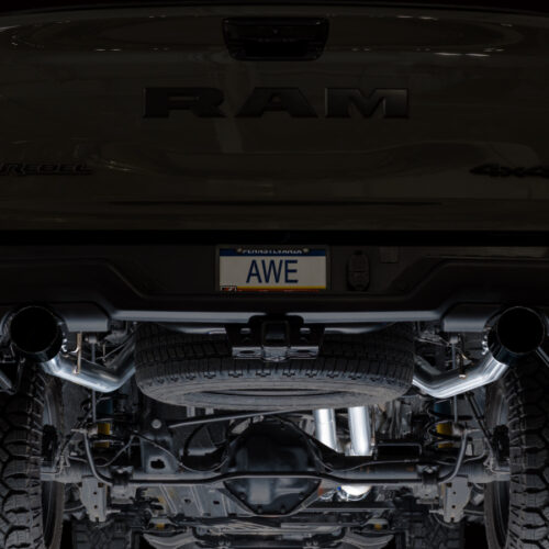 AWE Tuning Cat-Back Exhaust w/ Diamond Black Tips for 2025+ RAM 1500 3.0TT Rebel 0FG - Image 10