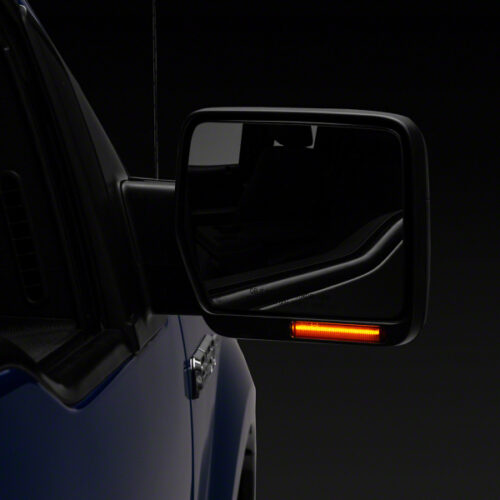 Raxiom for 2004-2014 Ford F-150 Axial Series Side Mirror LED Turn Signal Lights- Smoked