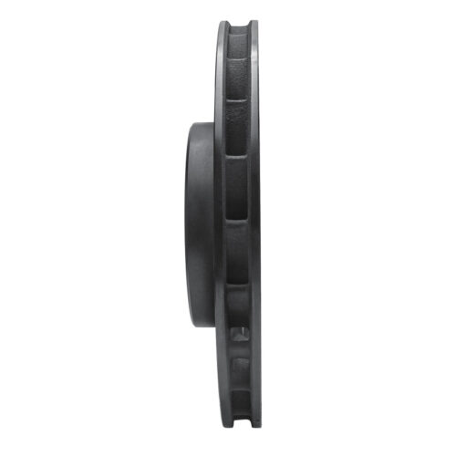 R1 Concepts for 95-99 BMW M3 E36 Right Front Drilled & Slotted Black Brake Rotor - Image 3