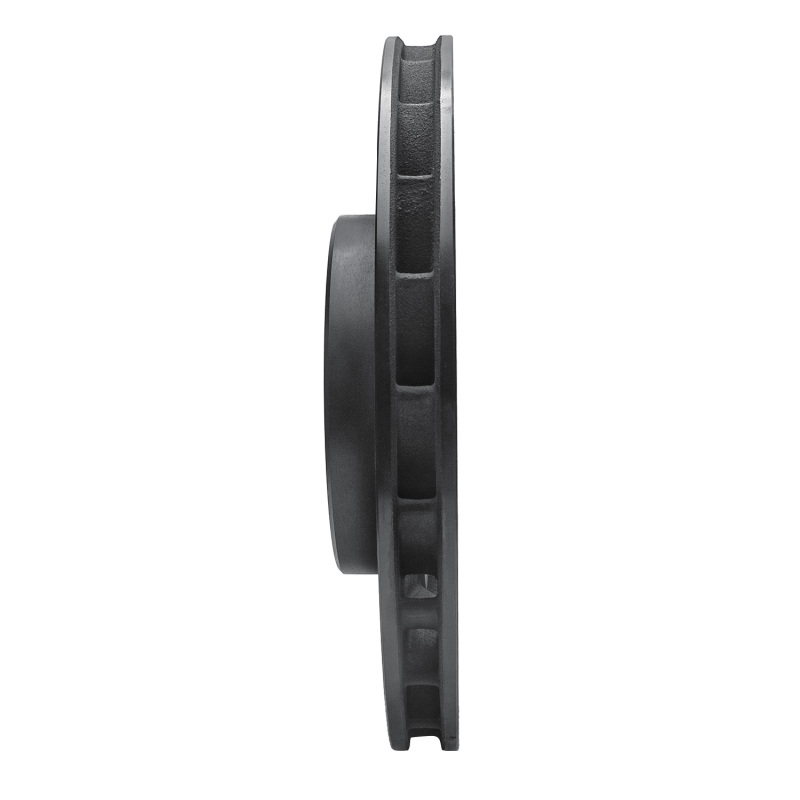 R1 Concepts for 95-99 BMW M3 E36 Right Front Drilled & Slotted Black Brake Rotor - Image 3