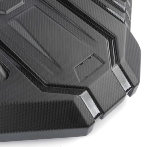 Dinan for 21-27 BMW M2/M3/M4 (G80/G82/G87) Matte Carbon Fiber Engine Cover w/Gloss Accents - Image 4