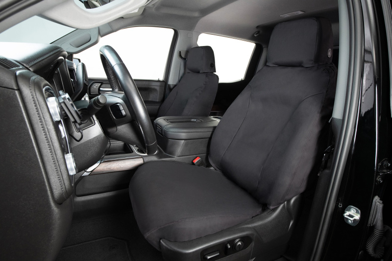 Covercraft 19-24 Chevrolet Silverado Polycotton SeatSaver Custom Second Row Seat Covers - Charcoal