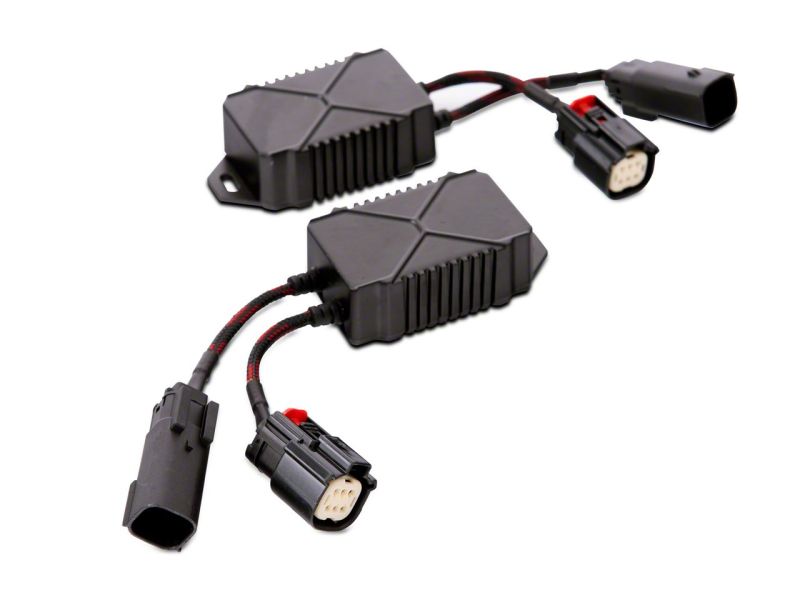 Raxiom for 2018-2023 Jeep Wrangler JL Axial Series 9-In LED Headlights- Black Housing (Clear Lens) - Image 3