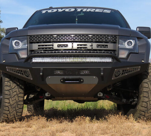 Alternative view of Addictive Desert Designs for 10-14 Ford F-150 Raptor HoneyBadger Front Bumper w/ Winch Mount