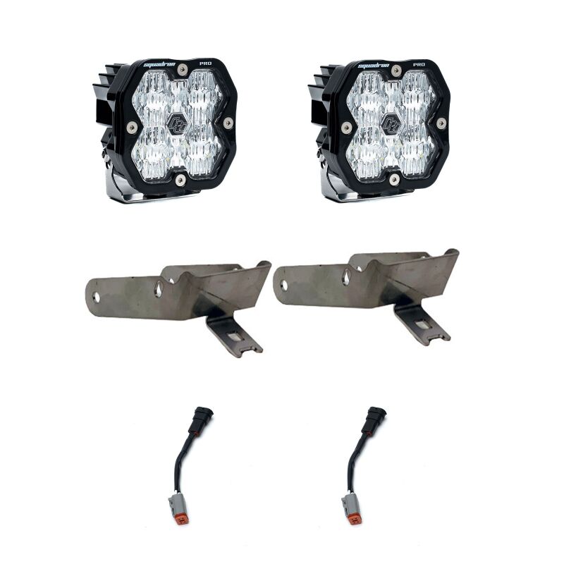 Baja Designs for 99-10 Ford Super Duty Squadron 2.0 Pro Fog Pocket Kit