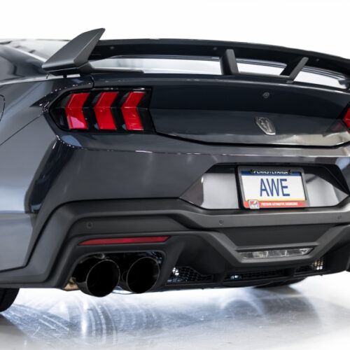 AWE Tuning SwitchPath Cat-Back Exhaust w/ Quad Diamond Black Tips for AWE 2024 Ford Mustang Dark Horse S650 RWD - Image 8