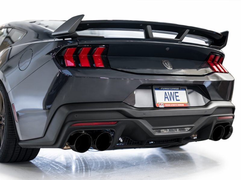 AWE Tuning SwitchPath Cat-Back Exhaust w/ Quad Diamond Black Tips for AWE 2024 Ford Mustang Dark Horse S650 RWD - Image 8