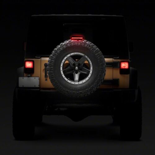 Raxiom for 2007-2018 Jeep Wrangler JK Axial Series Hyper Flash LED Third Brake Light- Smoked - Image 7