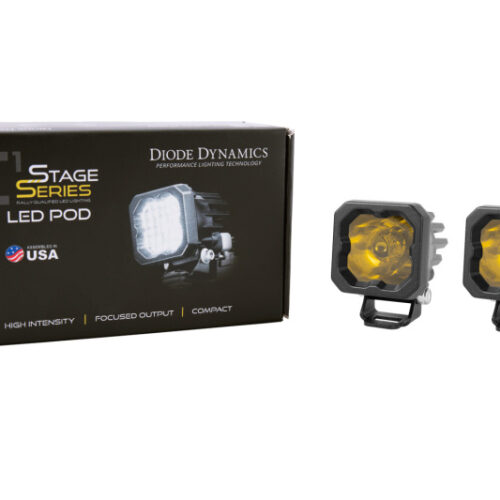 Diode Dynamics Stage Series C1 LED Pod Sport - Yellow Wide Standard ABL (Pair) - Image 6