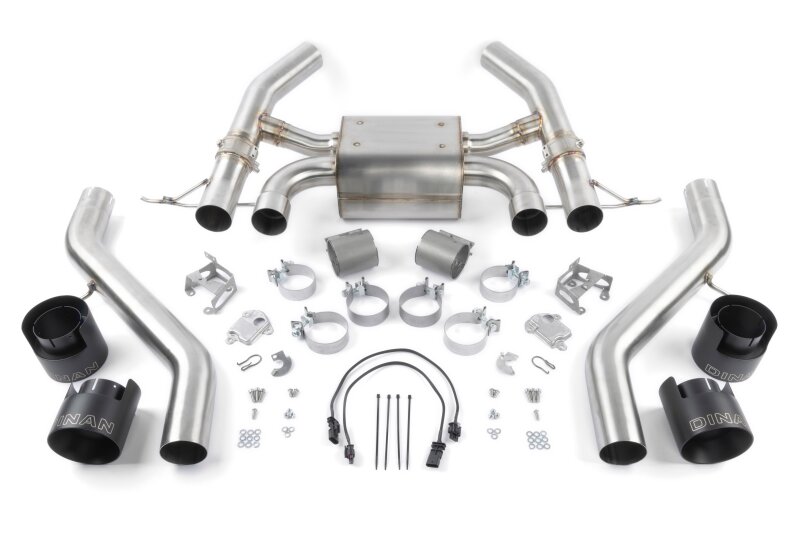Dinan for 23-26 BMW M2 (G87) Valved Axleback Exhaust System - Black Tips