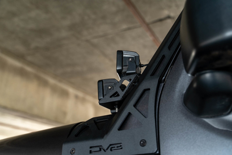 DV8 Offroad 2018+ Jeep Wrangler JLO A Pillar Dual Light Pod Mounts - Image 8