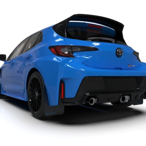 Rally Armor 23-26 Toyota GR Corolla Black Mud Flap w/Light Blue Logo - Image 2