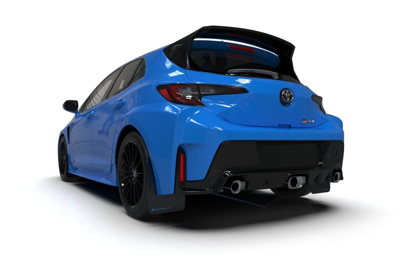 Rally Armor 23-26 Toyota GR Corolla Black Mud Flap w/Light Blue Logo - Image 2