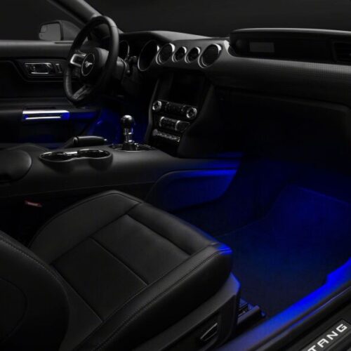 Raxiom for 2015-2023 Ford Mustang LED Footwell Lighting Kit- Blue - Image 3