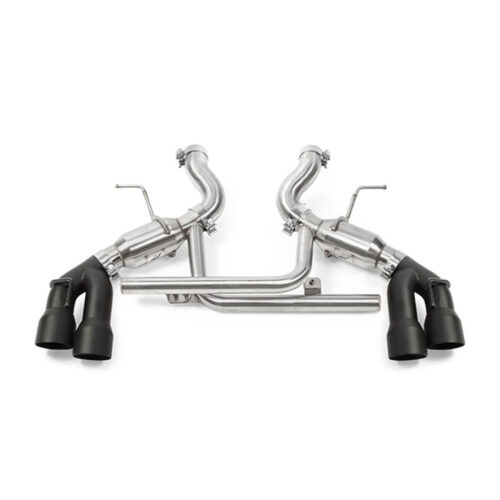 Mishimoto Axle-Back Exhaust w/ Black Tips for 2016+ Chevrolet Camaro SS Quad-Tip Pro - Image 3
