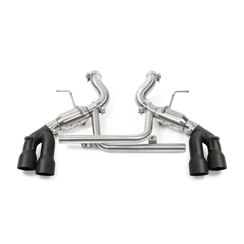 Mishimoto Axle-Back Exhaust w/ Black Tips for 2016+ Chevrolet Camaro SS Quad-Tip Pro - Image 3