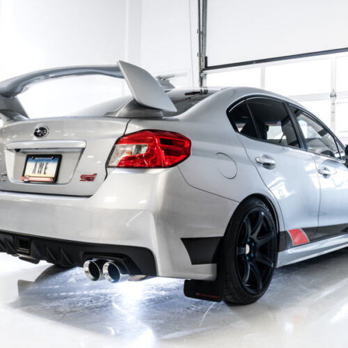 Alternative view of AWE Tuning Touring Edition Exhaust - Chrome Silver Tip (102mm) for Subaru STI VA / WRX GV / STI GV Sedan