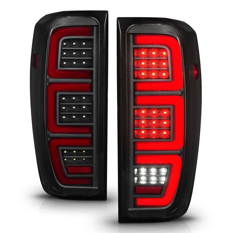 ANZO 19-23 GMC Sierra 1500/2500HD/3500HD Smoke Black Replacement Full LED Bar Tail Light - Image 8