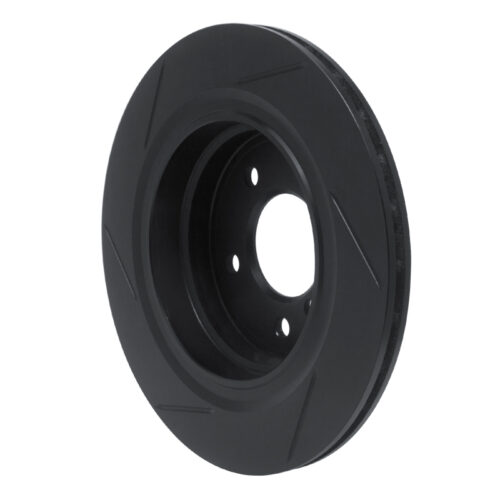 R1 Concepts for 95-99 BMW M3 E36 Rear Left Slotted Black Brake Rotor - Image 5