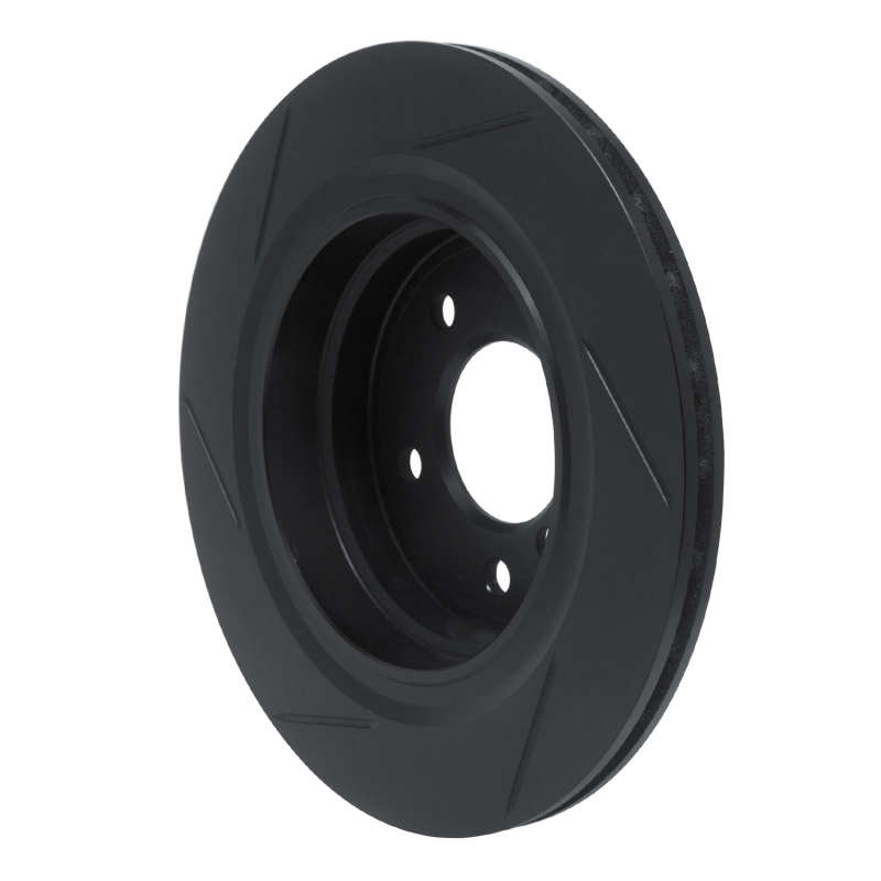 R1 Concepts for 95-99 BMW M3 E36 Rear Left Slotted Black Brake Rotor - Image 5