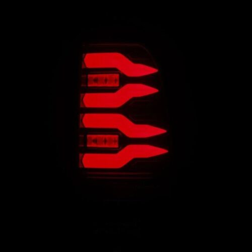 AlphaRex 97-03 Ford F150 / 99-16 Ford F250/F350/F450/F550 LUXX-Series LED Tail Lights - Black/Red - Image 5