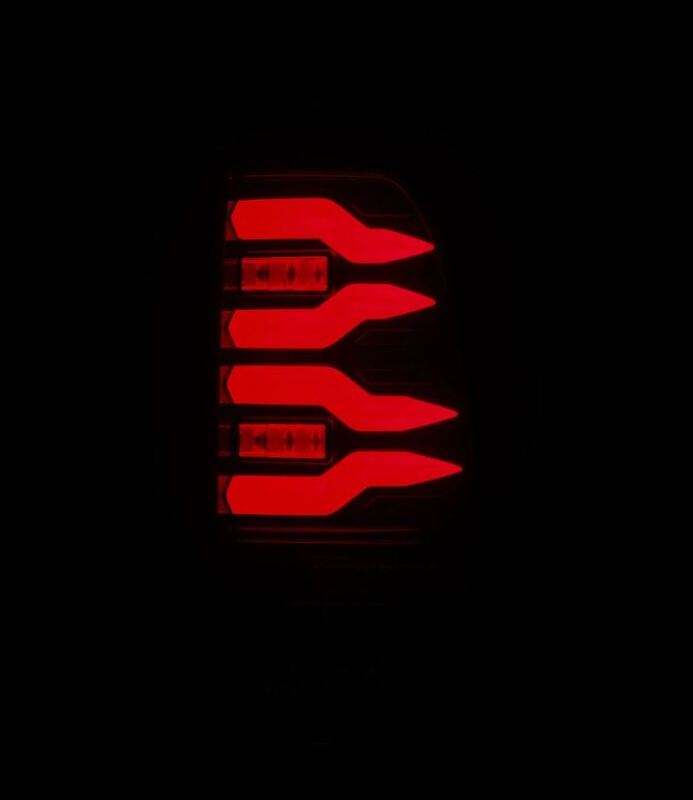 AlphaRex 97-03 Ford F150 / 99-16 Ford F250/F350/F450/F550 LUXX-Series LED Tail Lights - Black/Red - Image 5